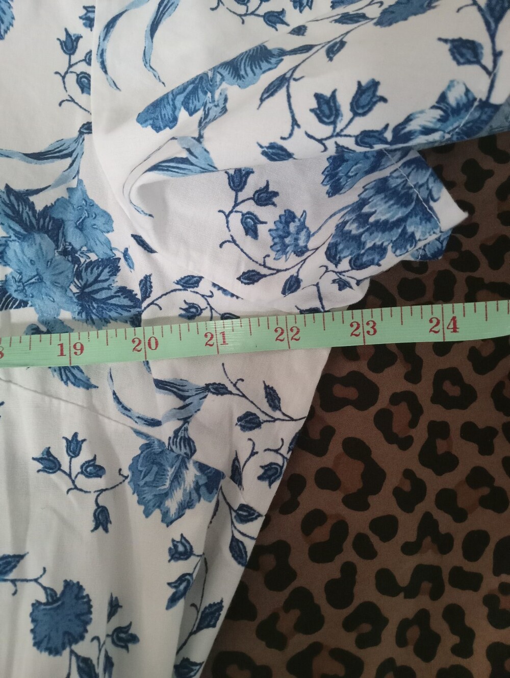 Floral Button Up Midi Dress in Blue and White - Picture 7 of 10